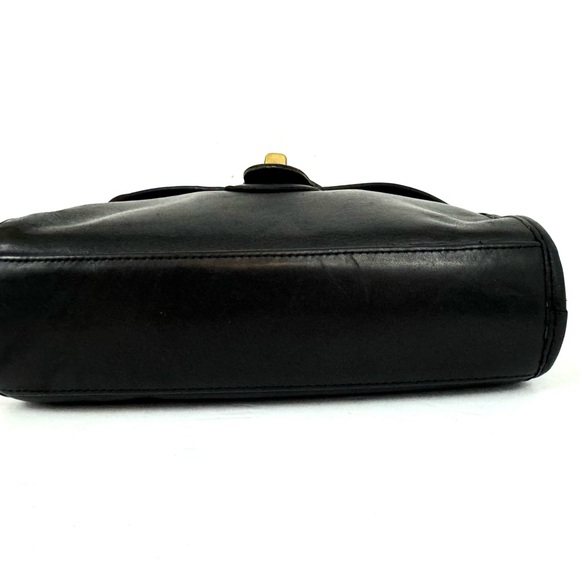 Vintage Coach Devon Classic Black Leather Crossbody Purse Please Read Listing - Picture 11 of 13